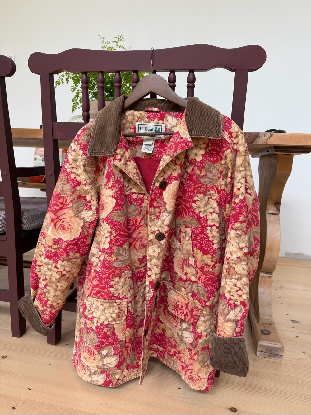 PERFECT CONDITION 90’s L.L. Bean Floral Chore Jacket. Rare